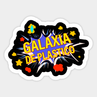 Galaxia de Plastico Sticker